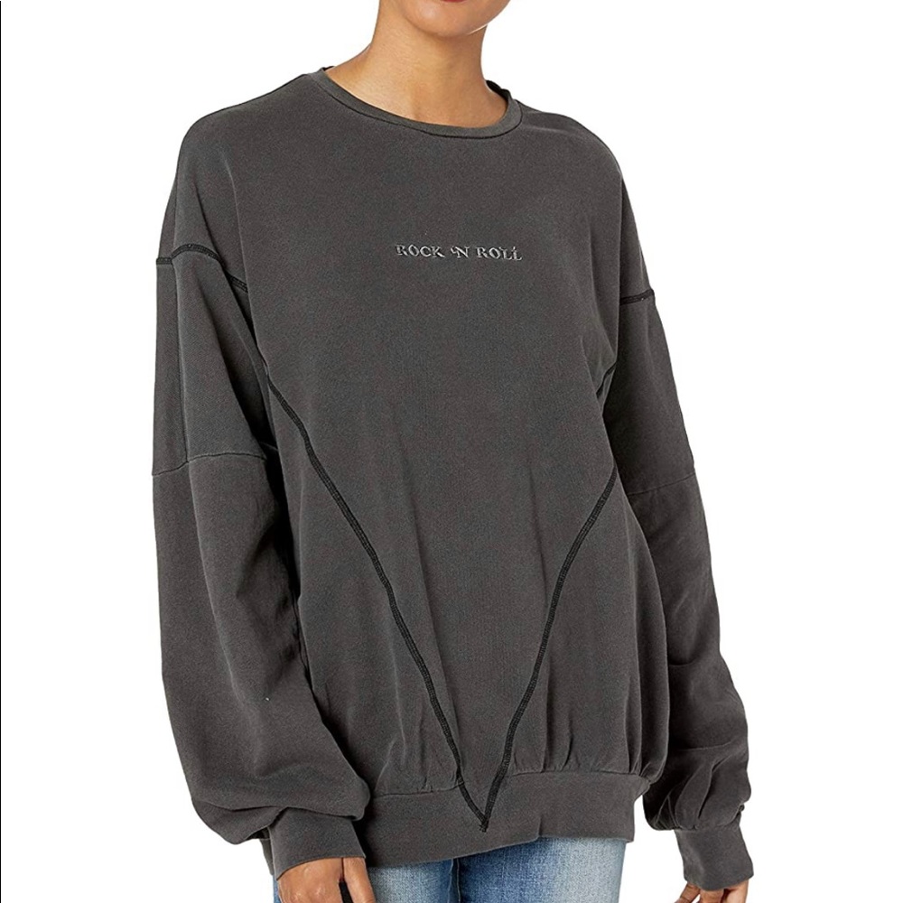 Betsey Johnson rock n roll crewneck